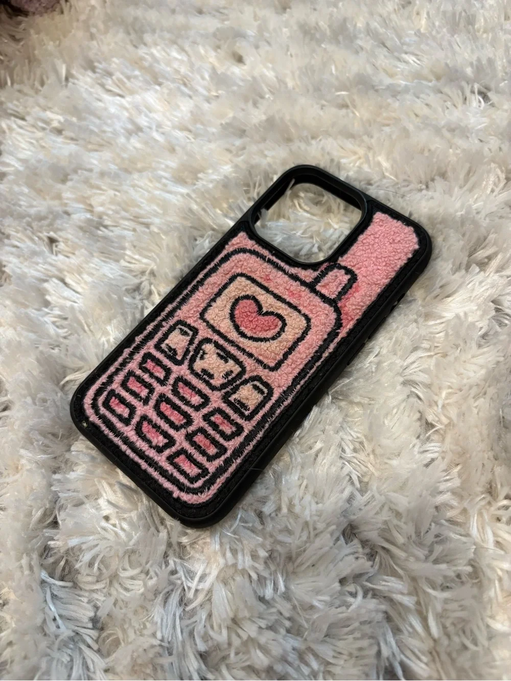 Pink iPhone Case Set of 3 - Soft Pink Decorative and Clear Protective Covers